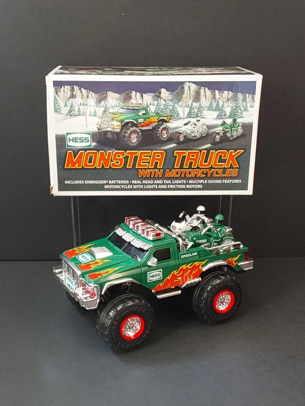 HESS Monster Truck with Motorcycles - Kids Toy